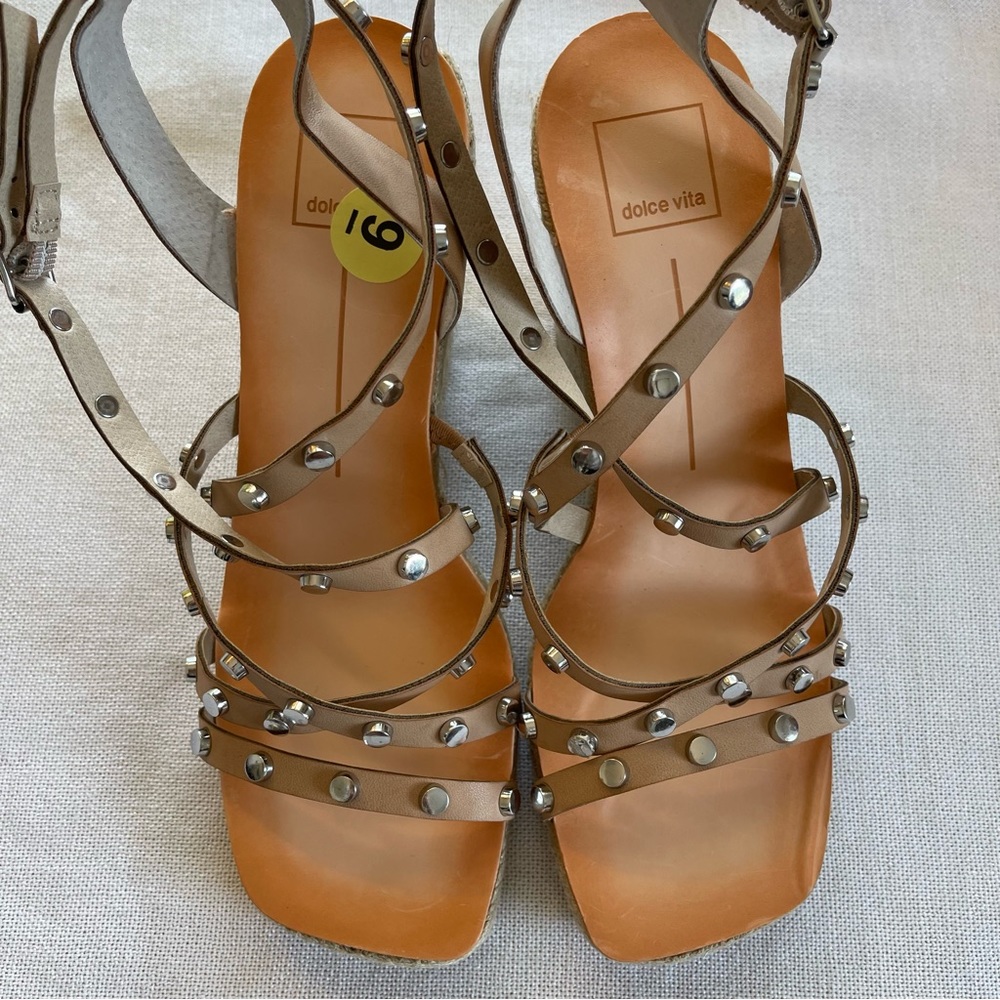 NWOT Dolce Vita Maxton Espadrille Wedge Sandal - Picture 5 of 8